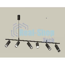 Светильник Ambrella light XB9006150/6 SBK/FR черный песок/белый матовый MR16 GU5.3 (С9006, С6302, A2061, N6236)