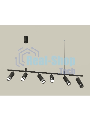 Светильник Ambrella light XB9006150/6 SBK/FR черный песок/белый матовый MR16 GU5.3 (С9006, С6302, A2061, N6236)