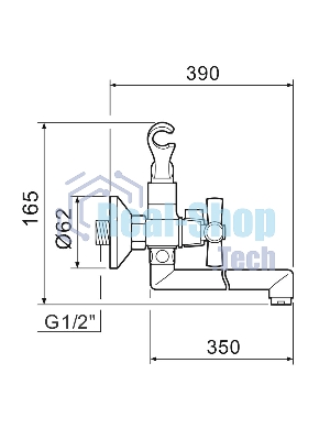 SL138-140P Смеситель для ванны