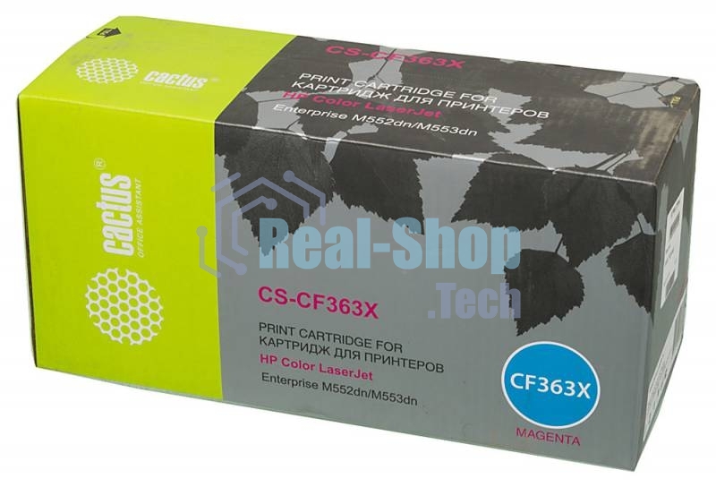 Картридж лазерный Cactus CS-CF363X пурпурный (9500 стр.) для HP CLJ M552dn/M553dn