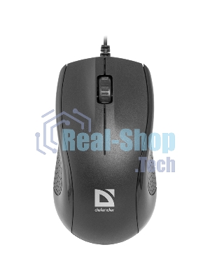 Мышь проводная Defender Optimum MB-160 черный, 1000 dpi, USB, кнопки - 3