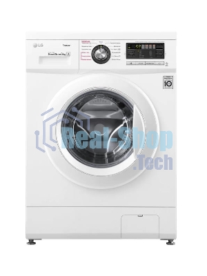Стиральная машина LG F1296NDS0 белый, загрузка фронтальная 6 кг, 1200 об/мин., класс: А