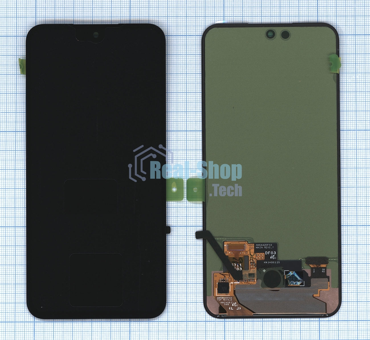 Дисплей для Samsung Galaxy S23 FE 5G SM-S711B в сборе с тачскрином без рамки ServicePack GH82-32856A