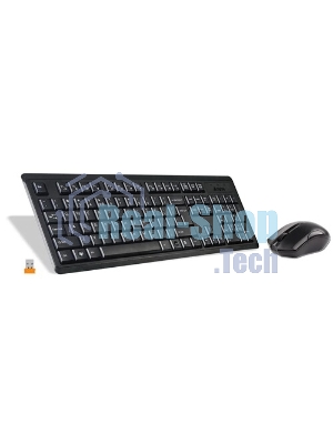 Комплект клавиатура+мышь A4Tech 4200N беспроводной, USB, 1000 DPI, чёрный