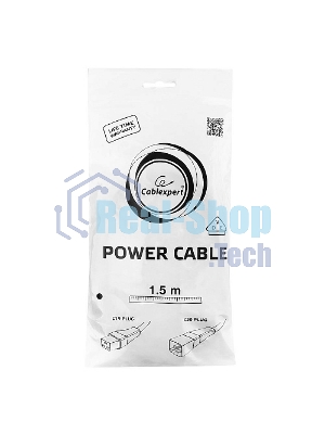 Кабель питания для UPC Gembird/Cablexpert, 1.5м, С19 - C20, 16А, черный, с заземлением
