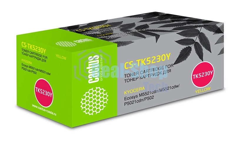 Картридж лазерный Cactus CS-TK5230Y желтый (2600 стр.) для Kyocera Ecosys M5521cdn/M5521cdw/P5021cdn/P5021cdw