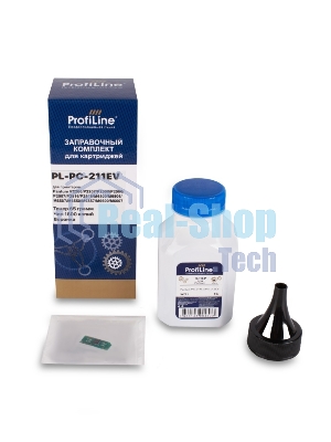 Заправочный комплект PL-PC-211EV для принтеров Pantum P2200/P2207/P2507/P2500W/P2200/P2207/P2507/P2500W (тонер 65гр + чип) ProfiLine