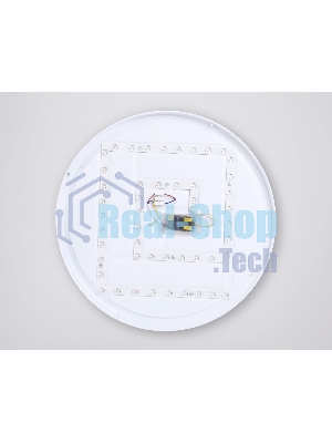 Потолочный светодиодный светильник Ambrella light FZ1326 BK/LWD черный/светлое дерево IP20 60W 3000-6400K D490*80 (ПДУ ИК)