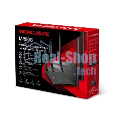 Роутер Mercusys AC1900 Wireless AC Gigabit Router, 600 Mbps at 2.4 GHz + 1300 Mbps at 5 GHz, 6×5dBi Fixed External Antennas with Beamforming, 2× G LAN Ports, 1× G WAN Port, Access Point Mode, 3X3 MU-MIMO, Parental Controls, Guest Network, Smart Connect