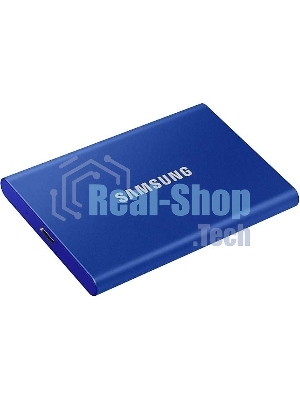 Внешний SSD Samsung T7, 1TB, USB 3.2 Gen 2 Type-C, R/W 1050/1000, синий