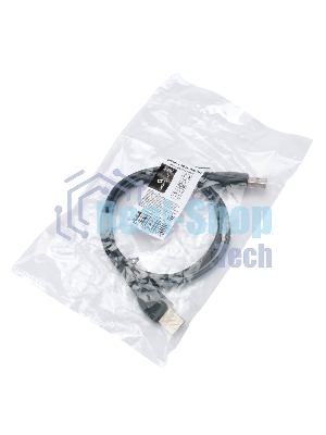 Кабель USB2.0 Cablexpert CC-USB2-AMAM-1M, AM/AM, экран, 28/26AWG, медь, Pro, 1м, черный, пакет
