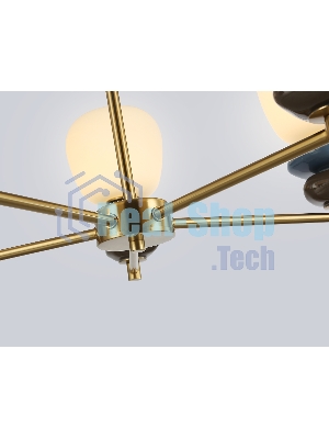 Люстра Ambrella light LH53164/5 SB/WH бронза/белый 40W 3000K D650*900