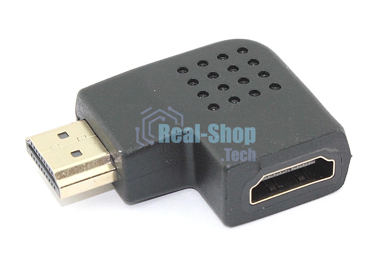 Удлинитель HDMI папа-мама угловой влево