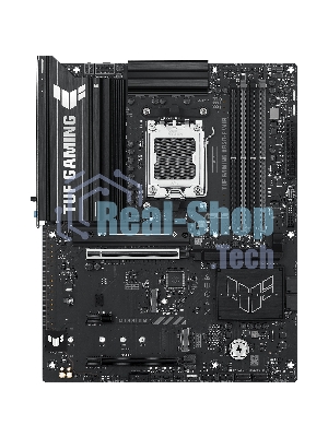 Материнская плата ASUS TUF Gaming B850-E WiFi, AM5, AMD B850, 4xDDR5, 4xSATA, 3xM.2, 1xPCIe 5.0 x16, 1xPCIe 4.0 x16, 1xPCIe x1, 1xDP, 1xHDMI, 2xUSB-C (1x10Gbps, 1x20Gbps), 3xUSB-A 5Gbps, 3xUSB-A 2.0, 1x2.5Gb LAN, Wi-Fi 6E, Bluetooth 5.3, 3x3.5 мм, 7.1, ATX