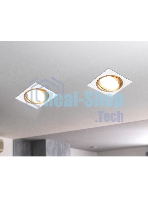 Светильник Ambrella light TN51916 WH/GD белый/золото GX53 max 12W 115*115*23