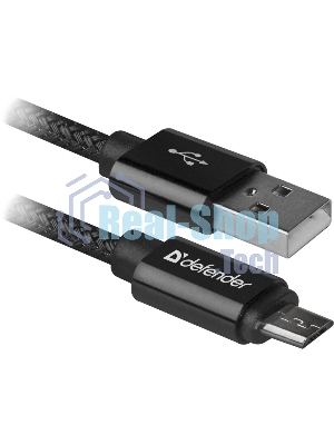Кабель Defender USB 2.0 TO MICRO-USB 1M черный USB08-03T