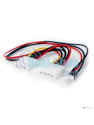 Кабель питания Cablexpert CC-PSU-5, для вентилятора 12V, molex -> molex + 2pin, 15 см