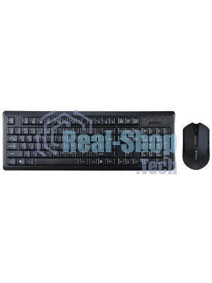 Комплект клавиатура+мышь A4Tech 4200N беспроводной, USB, 1000 DPI, чёрный