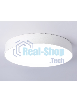 Потолочный светодиодный светильник Ambrella light FV5528 WH белый LED 45W 4200K D400*58 (Без ПДУ)