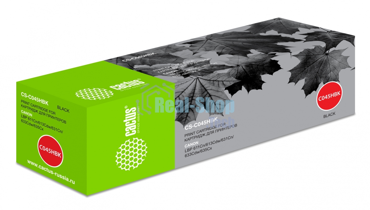 Картридж лазерный Cactus CS-C045HBK черный (2800 стр.) для Canon LBP 611Cn/613Cdw/631Cn/633Cdw/635Cx