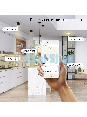 Лампа светодиодная филаментная Gauss Smart Home DIM E14 C35 4,5 Вт 1/10/40