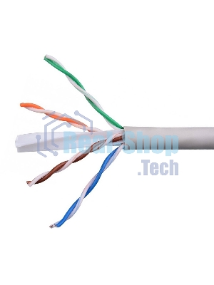 Кабель Cablexpert UPC-6055-4-CU, UTP indoor 4x2x0.55, медный, кат.6, однож., 305м, coil, серый