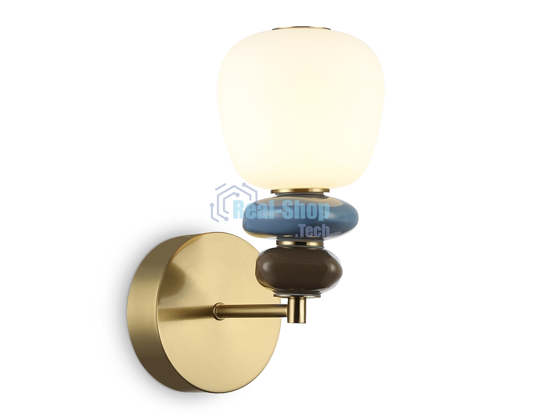 Настенный светильник Ambrella light LH53168 SB/WH бронза/белый 8W 3000K 140*225*300