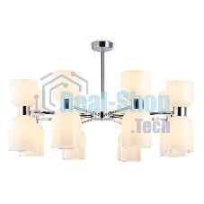Люстра Ambrella light LH56085/16 СH/FR хром/белый матовый E14*16 max 40W D860*510