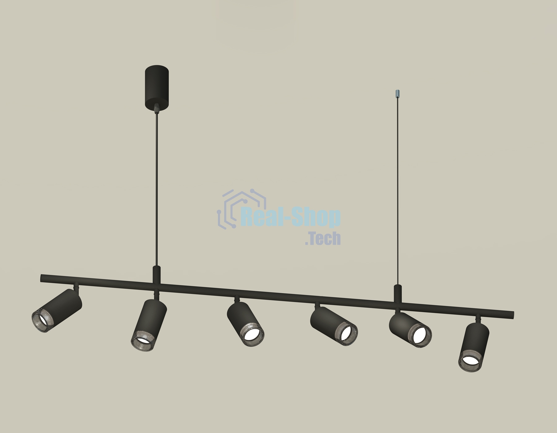 Светильник Ambrella light XB9006350/6 SBK/BK черный песок/тонированный MR16 GU5.3 (С9006, С6323, N6151)