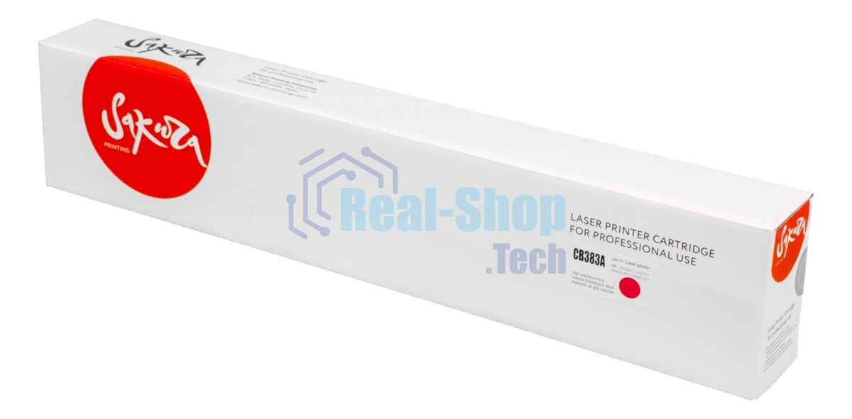 Картридж Sakura CB383A (HP 824A) для HP, пурпурный, 21000к.