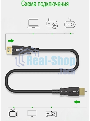 Кабель соединительный аудио-видео Premier 5-806 40.0 HDMI (m)/HDMI (m) 40м. позолоч.конт. черный