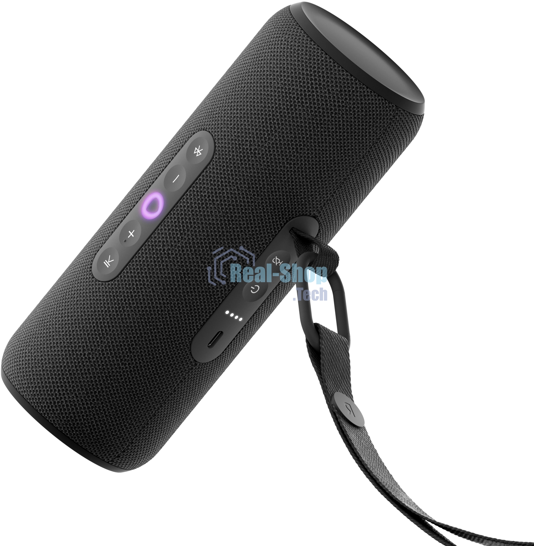 Умная колонка Яндекс Станция Стрит, 30Вт, компактная, 2 динамика, Wi-Fi, Bluetooth 5.0, Алиса, черный