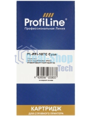 Картридж струйный ProfiLine PL-PFI-107C для принтеров Canon IPF670/IPF680/IPF685/IPF770/IPF780/IPF785 с чернилами Cyan