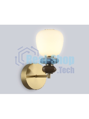 Настенный светильник Ambrella light LH53168 SB/WH бронза/белый 8W 3000K 140*225*300