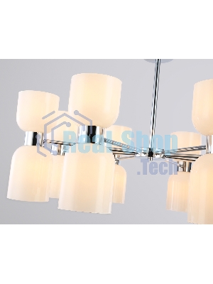 Люстра Ambrella light LH56085/16 СH/FR хром/белый матовый E14*16 max 40W D860*510