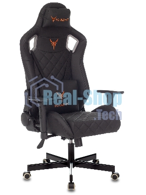 Кресло Knight OUTRIDER черный, экокожа, 120 кг, механизм качания