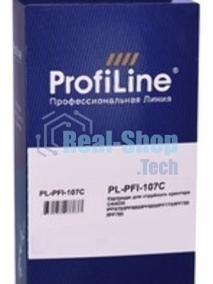 Картридж струйный ProfiLine PL-PFI-107C для принтеров Canon IPF670/IPF680/IPF685/IPF770/IPF780/IPF785 с чернилами Cyan