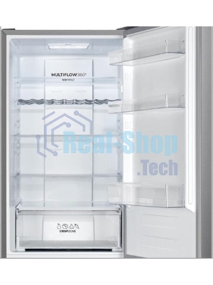 Холодильник Gorenje NRK619FAS4 серый двухкамерный 207/93л морозилка снизу, No Frost
