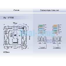Механизм компьютерной розетки Ambrella Volt RJ-45 (8P8C) CAT6 с автоматической защитной шторкой QUANT VM188