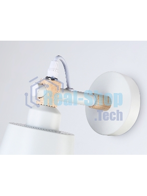 Светильник Ambrella light TR82212 WH/LW белый/светлое дерево E27 max 40W 230*130*190
