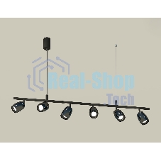 Светильник Ambrella light XB9006500/6 SBK/DCH/PBK черный песок/черный хром/черный полированный MR16 GU5.3 (С9006,С1123,N7011)
