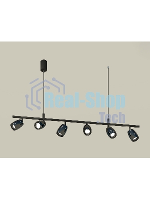 Светильник Ambrella light XB9006500/6 SBK/DCH/PBK черный песок/черный хром/черный полированный MR16 GU5.3 (С9006,С1123,N7011)