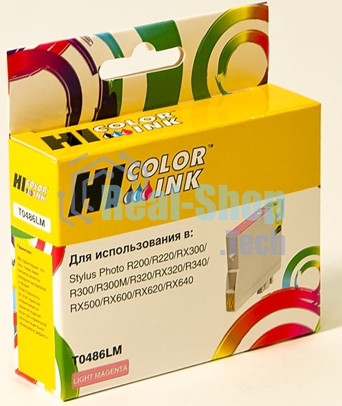 Картридж Epson Stylus Photo R200/R300/RX500/RX600 (Hi-black) new, C13T04864010, LM