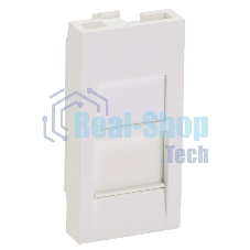 Вставка Panduit CFA1FSAW-X прямая со шторкой 22.5x45 1xMini-Com ПВХ белый (упак.:10шт)