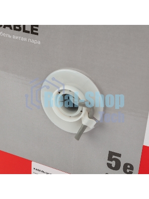 Кабель витая пара Rexant U/UTP, cat.5e, ZH нг(А)-HF, 4PR, 24AWG, внутренний, серый, 305 м