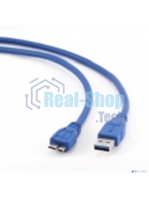 Кабель Gembird/Cablexpert USB 3.0 Pro, AM/microBM 9P, 30 см, экран, синий, пакет