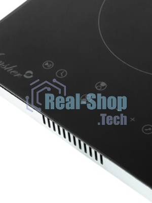Варочная панель Monsher, High-Tech, Hi-Light, 30 см, 2 конфорки, 9 уровней мощности, сенсорное управление, автоматическое отключение, индикация остаточного тепла, таймер, черный