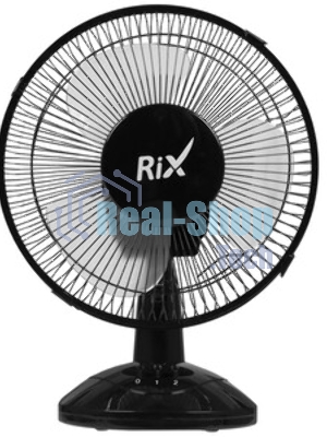 Вентилятор Rix RDF-2200W черный, настольный, 30 Вт, 2 скорости, 22 см