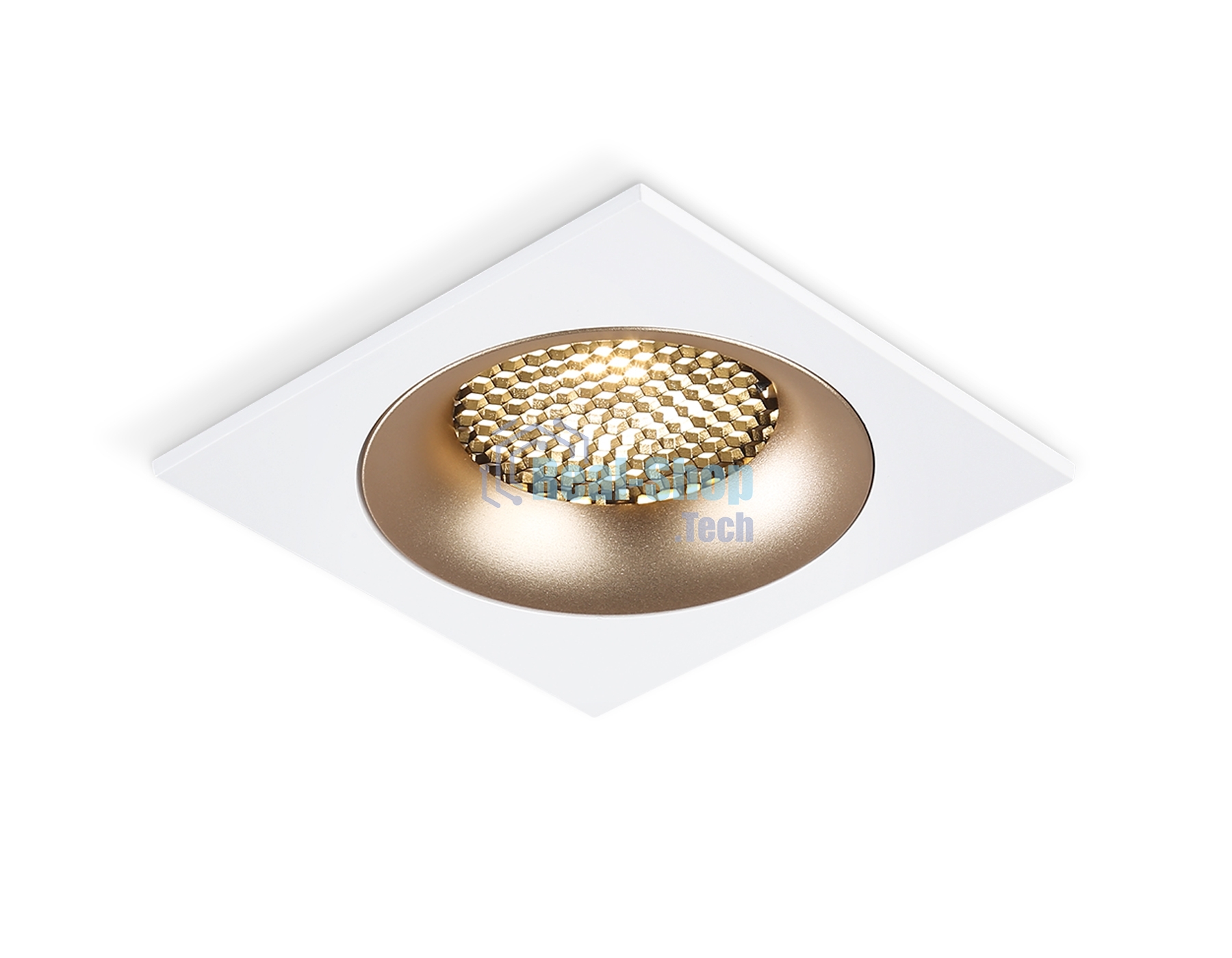 Светильник встраиваемый Ambrella light TN102728 WH/GD белый/золото GU5.3 92*92*23