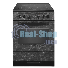 Плита электрическая Gefest ЭП Н Д 6560-03 0053 черный, конфорок 4 шт, духовка 55 л, 60 см x 85 см x 60 см